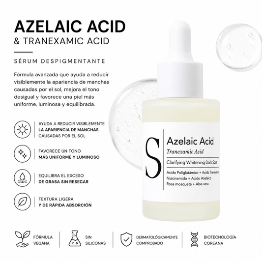 ACIDO AZELAICO 10% + TRANEXAMICO 5% SERUM ACLARANTE 30 ML