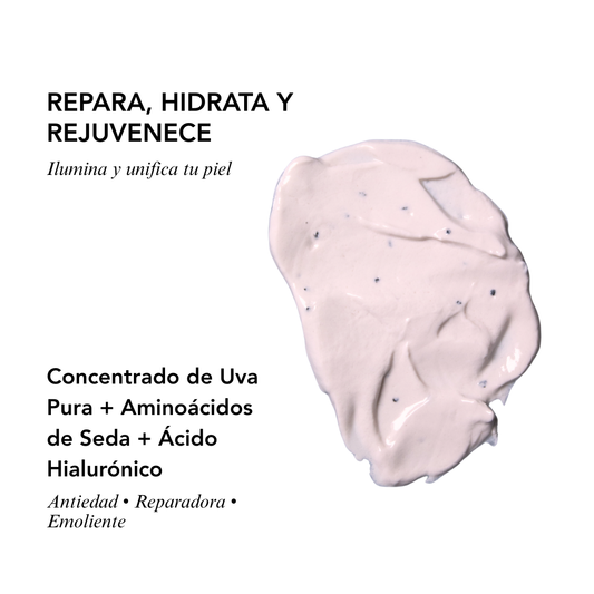 MASCARILLA ANTI EDAD DE UVA & SEDA