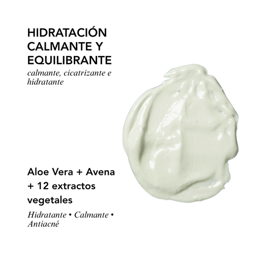 MASCARILLA HIDRATANTE DE ALOE Y AVENA