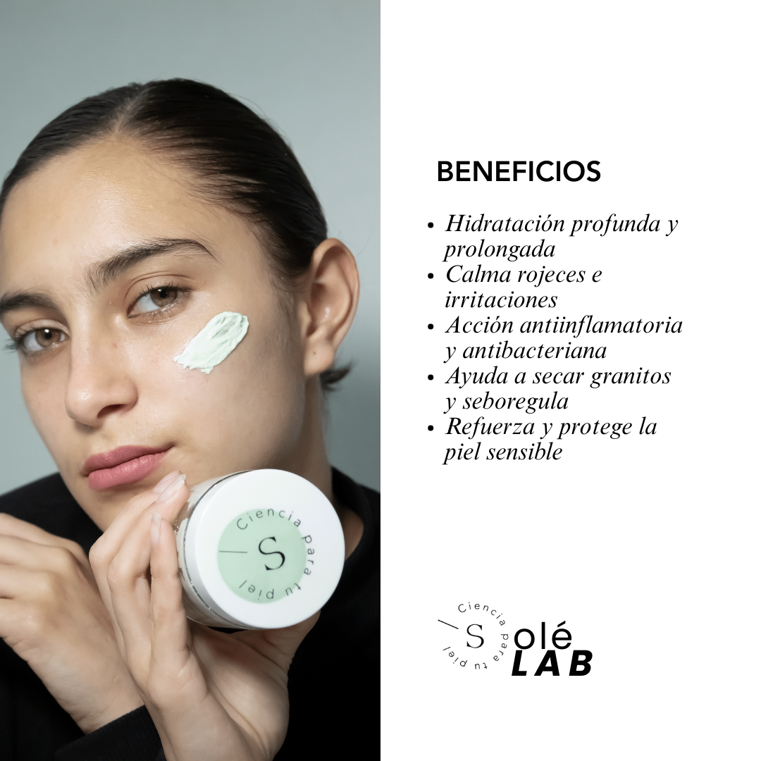 MASCARILLA HIDRATANTE DE ALOE Y AVENA