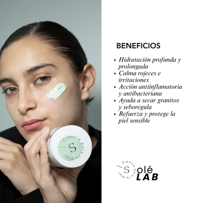 MASCARILLA HIDRATANTE DE ALOE Y AVENA