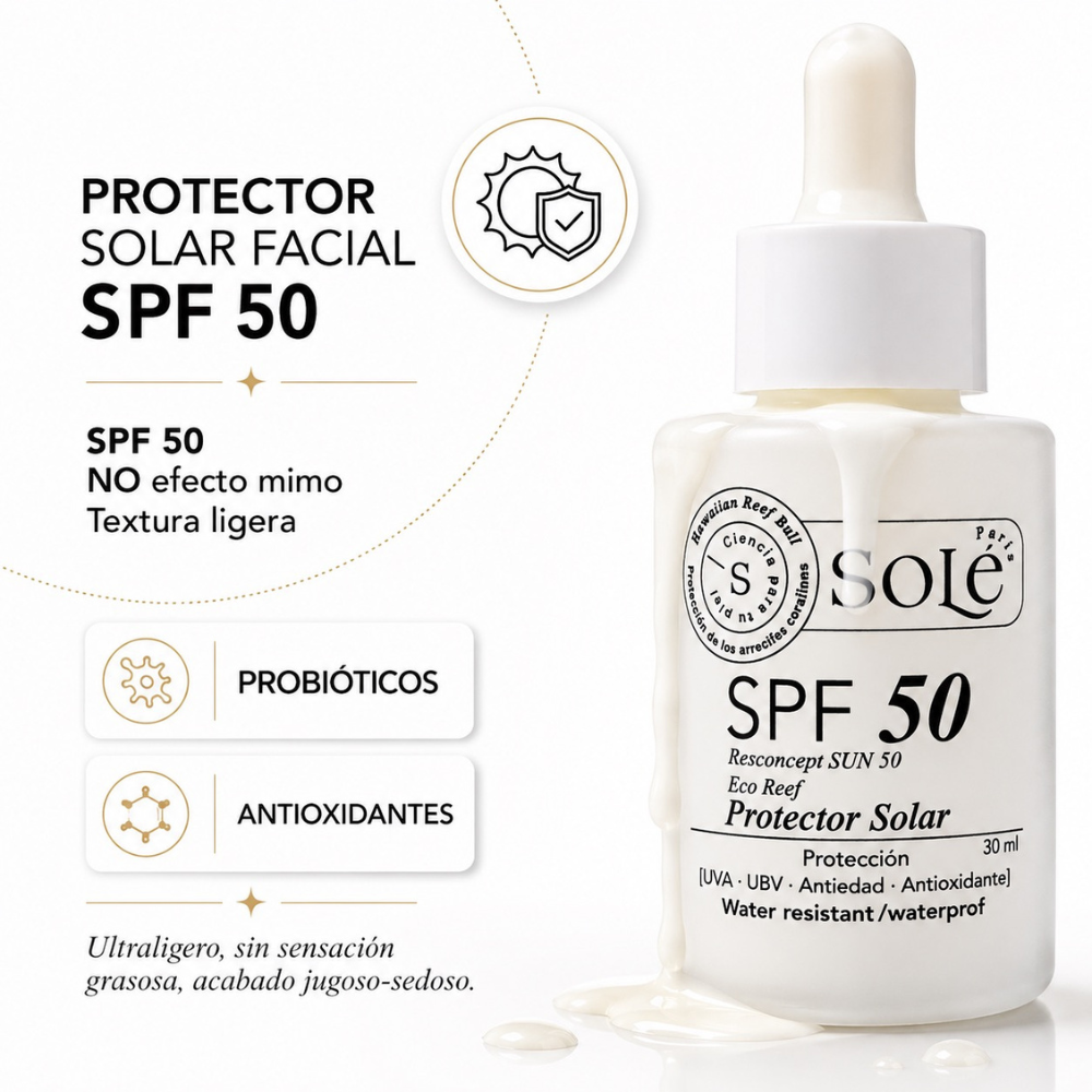 BLOQUEADOR SOLAR SPF 50 30 ML GOTERO