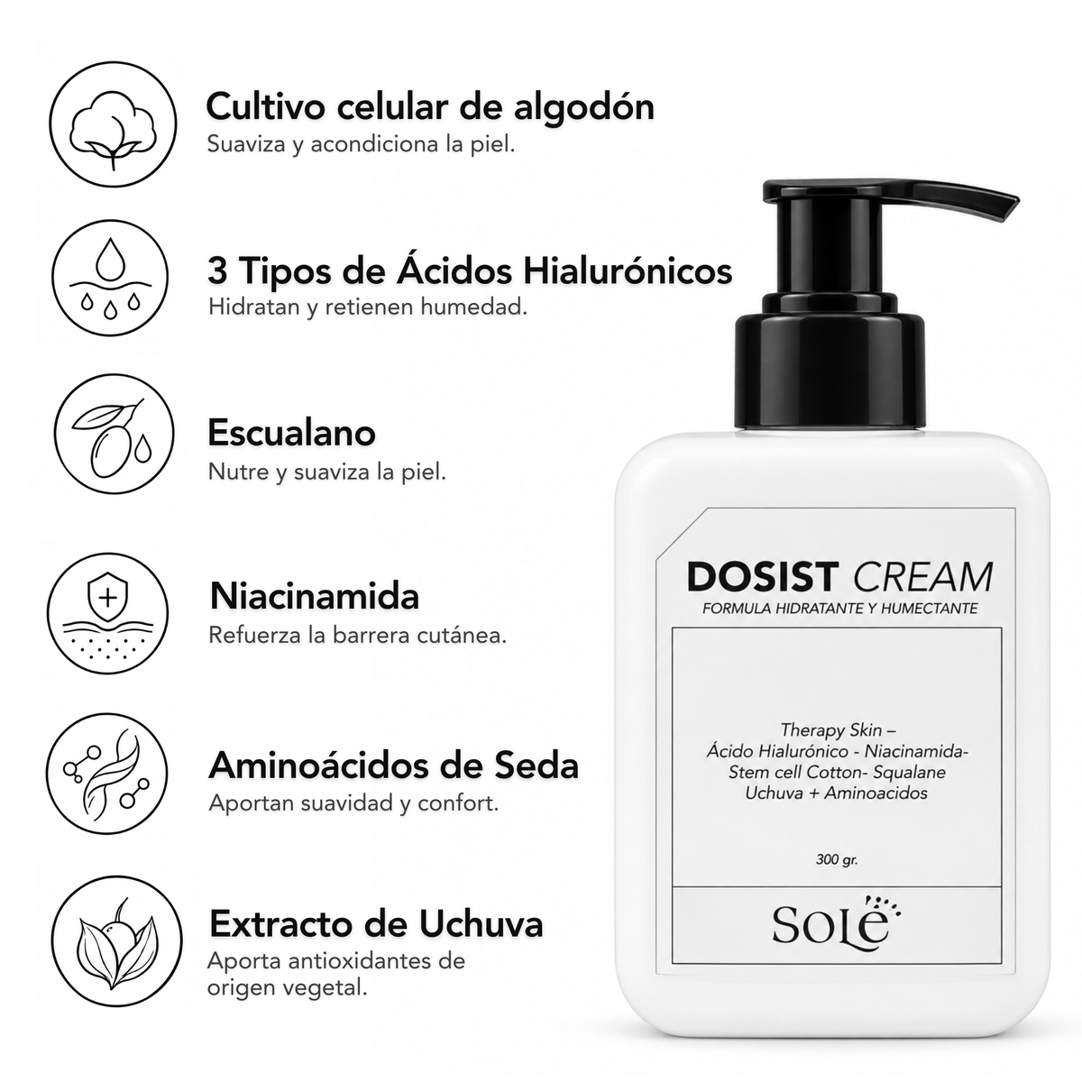 DOSIST CREAM - FORMULA HIDRATANTE Y HUMECTANTE