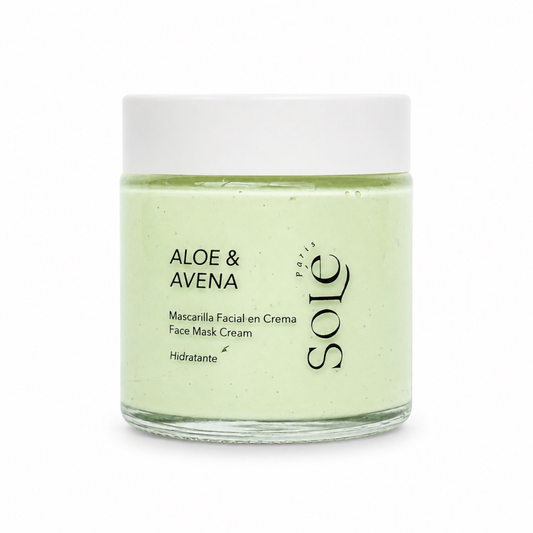 MASCARILLA HIDRATANTE DE ALOE Y AVENA